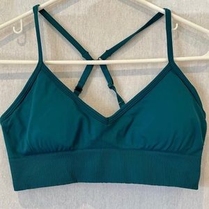Lululemon Athletica Blue Sports Bra with Strappy Design